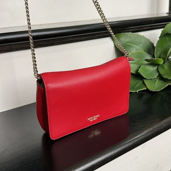 Kate Spade genuine leather Sylvia chain wallet crossbody handbag purse like new - Picture 4 of 12